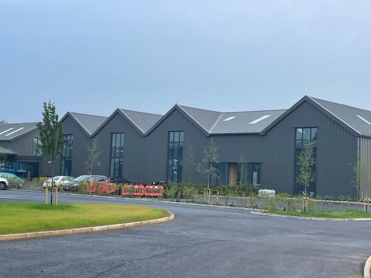 Steel clad warehouse project in Chippenham